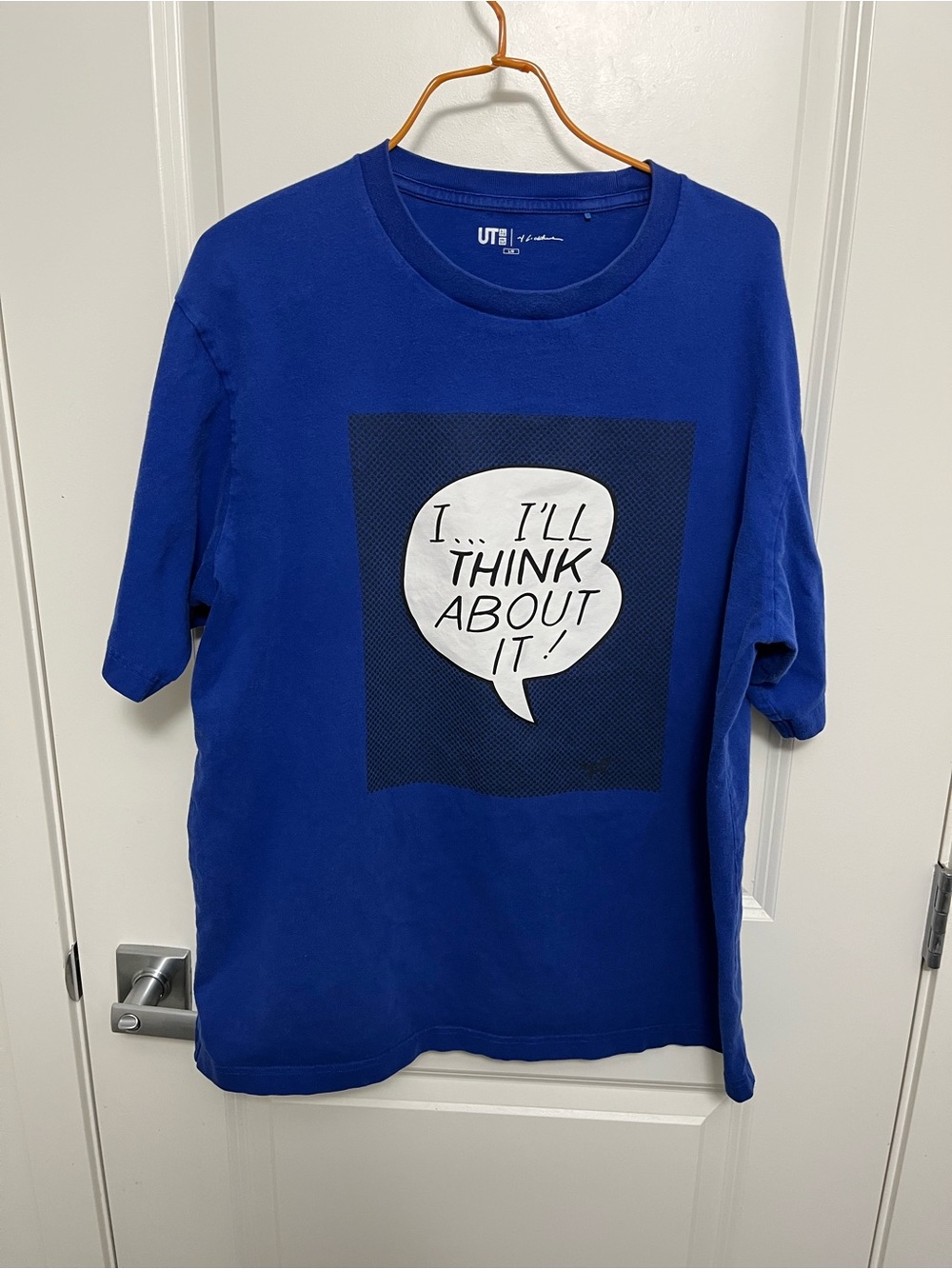Uniqlo x Roy Lichtenstein UT Men's Blue Graphic Tee in size L